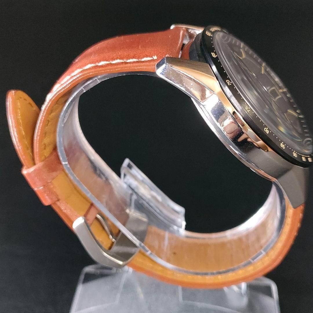 極美品【稼働品】CITIZEN シチズン E820 ブラック シルバー ソーラー