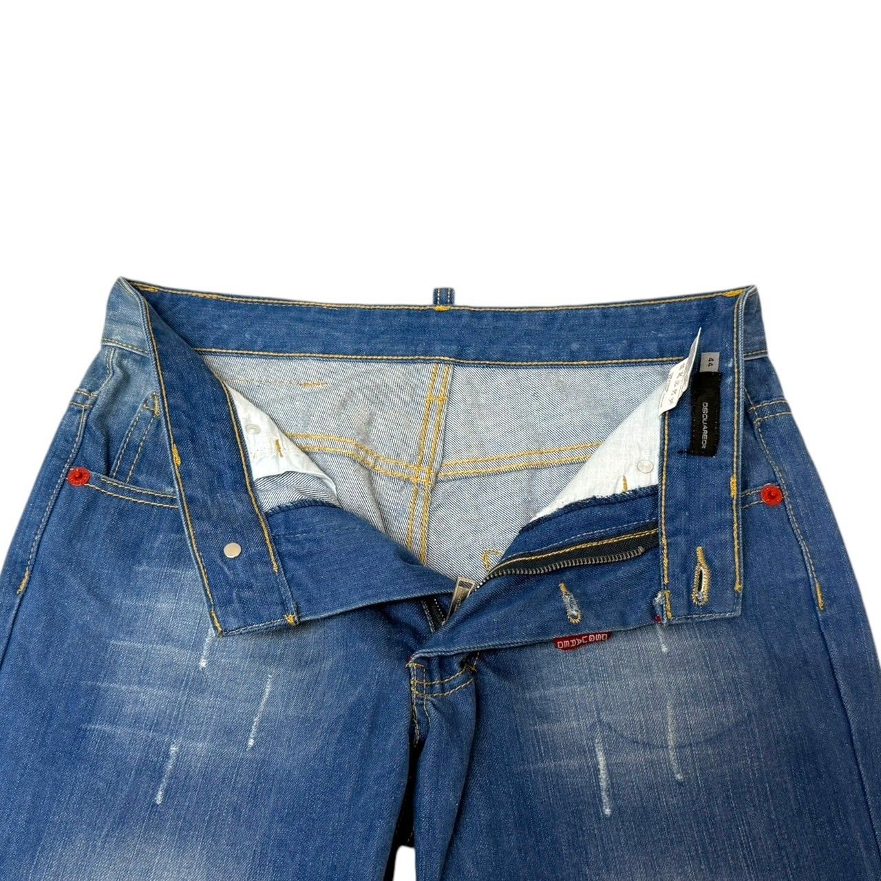 DSQUARED2 ダメージ加工 インディゴデニム DSQUARED2 デニムパンツ 64/95 ダメージ加工 インディゴ