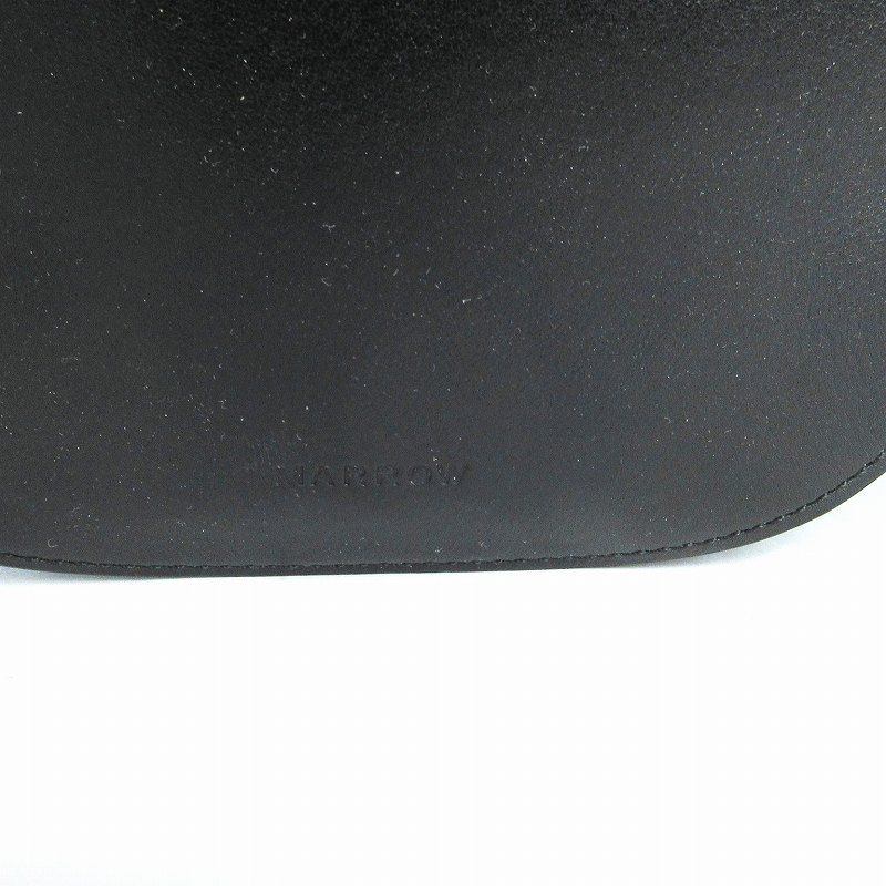 マロウ MARROW ミニカーブ Mini Curve ハンドバッグ レザー 8の字 黒 ブラック 鞄 ■SM1