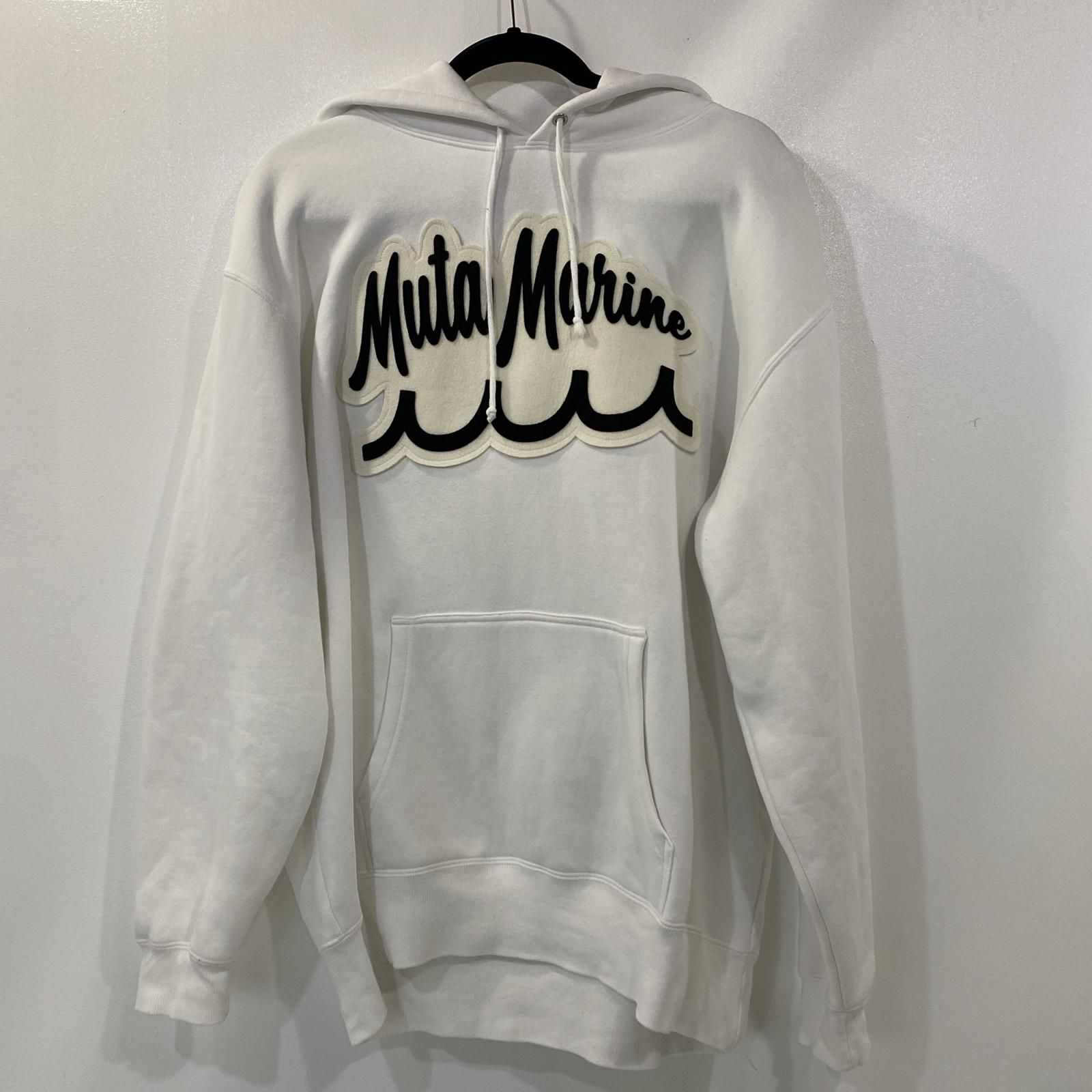 姫路東店 ACANTHUS | アカンサス ×muta MARINE パーカー Script Logo Hooded Sweatshirts MA2432 ホワイト 104