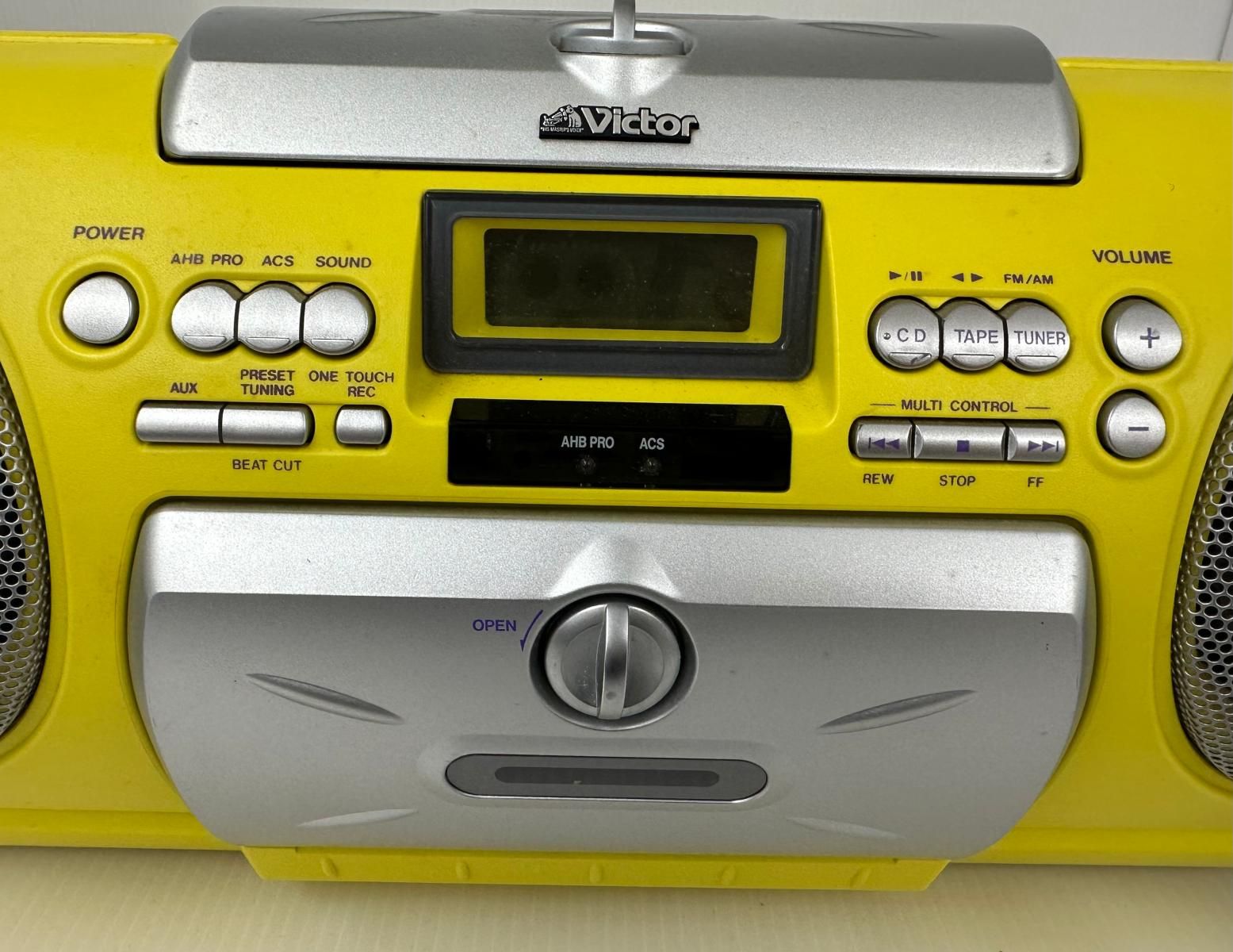 ジャンク】Victor ビクター CDラジカセ ドラムカン RV-X55