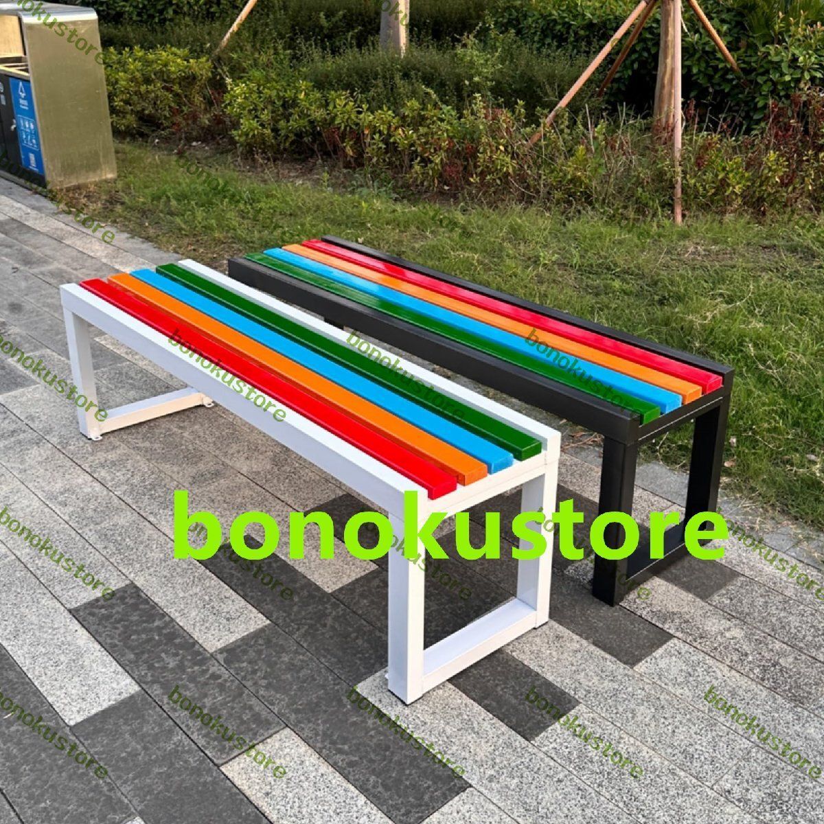 屋外メタルパークベンチ