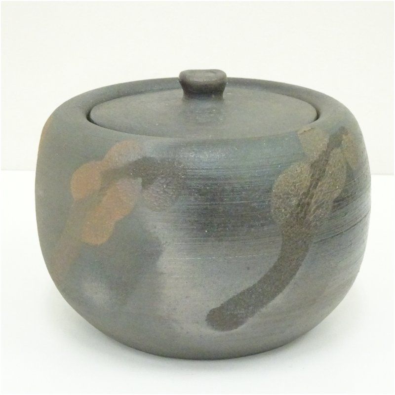 備前焼 山本出造 出彩水指 共箱 水指し 茶道 茶道具 おしゃれ 水差し 抹茶 インテリア 茶器 水器 お茶 骨董 茶会 IMPECCABLEHEALTHCARESERVICES_COM