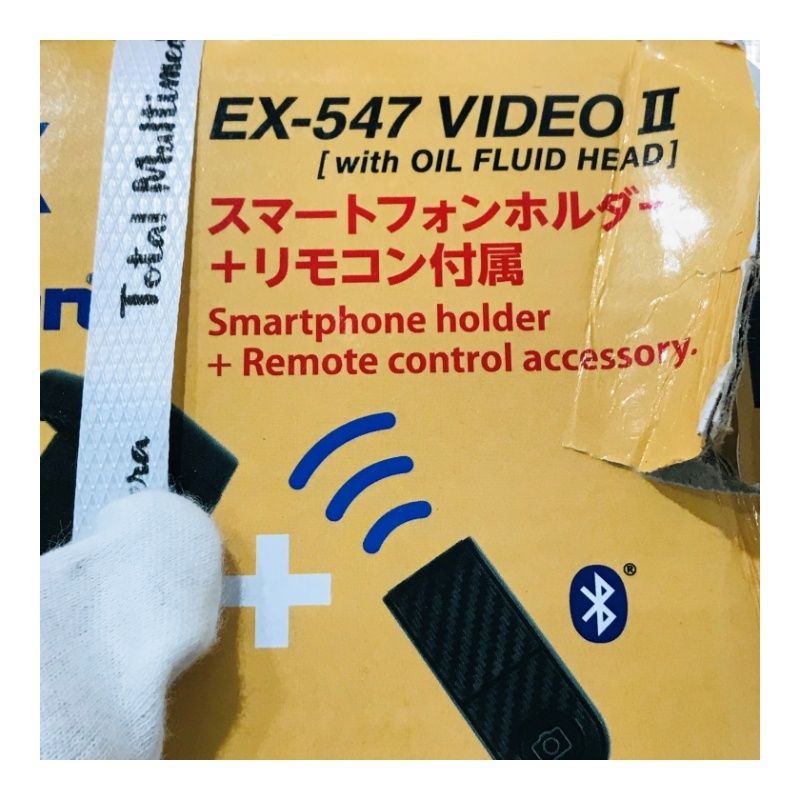 Velbon ベルボン 中型ファミリービデオ三脚 EX-547 VIDEO II スマートフォンホルダー リモコン 【新品/未開封品】 22406K471