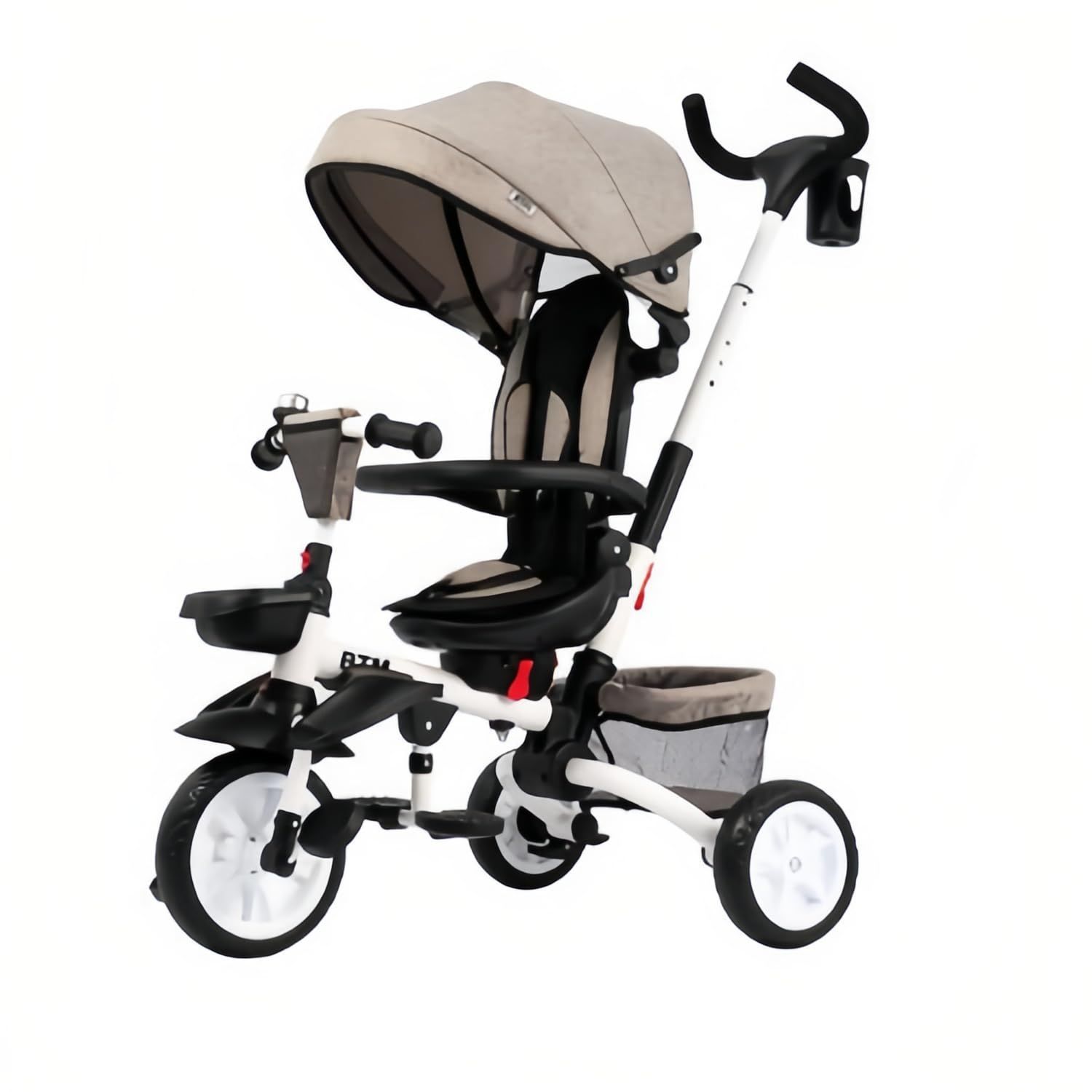 新着商品 おもちゃ おもちゃ プレゼント キッズバイク 幼児用 乗用玩具 お祝い 自転車 座面回転 3歳 2歳 1歳 4in1 ギフトブラウン おしゃれ 手押し棒 かじとり 折りたたみ 子供用三輪車 OSJ