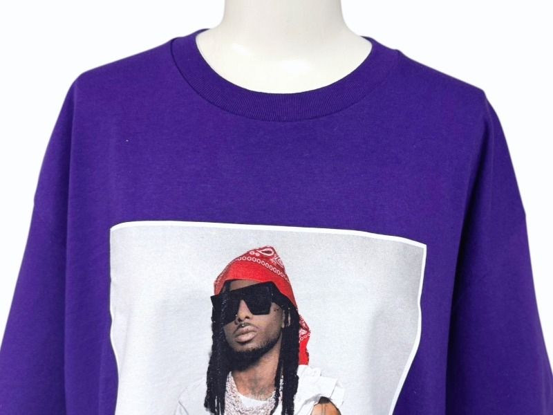 ♥ Supreme シュプリーム Playboi Carti プレイボイ カルティ PHOTO TEE 半袖Ｔシャツ パープル サイズXL FW25T50 4b006366