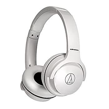 【中古】 audio technica ワイヤレスヘッドホン 最大60時間再生 急速充電 低遅延モード マルチポイント対応 ATH-S220BT WH 薄型