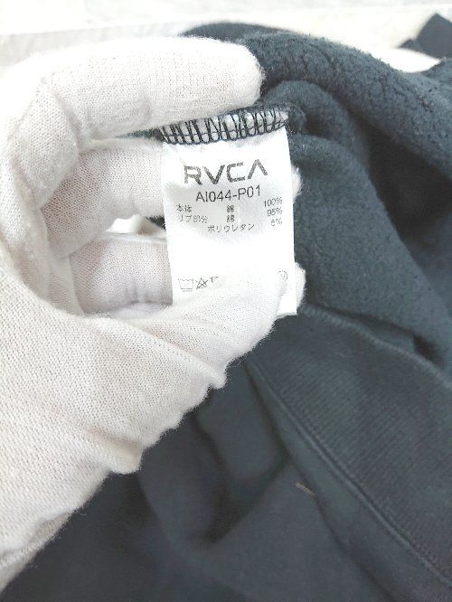 ◇ RVCA ルーカ 長袖 トレーナー サイズS ブラック ホワイト メンズ P  【1407260037316】