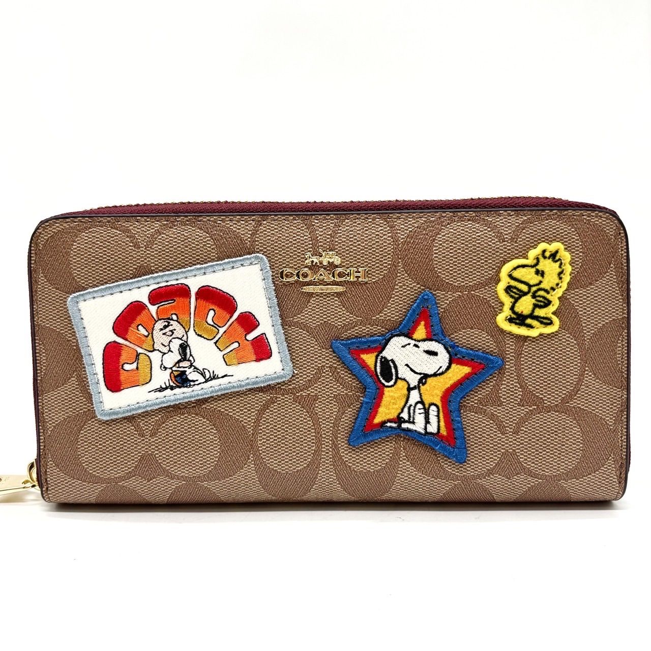 ✨良品✨ COACH コーチ 長財布 ラウンドファスナー スヌーピー