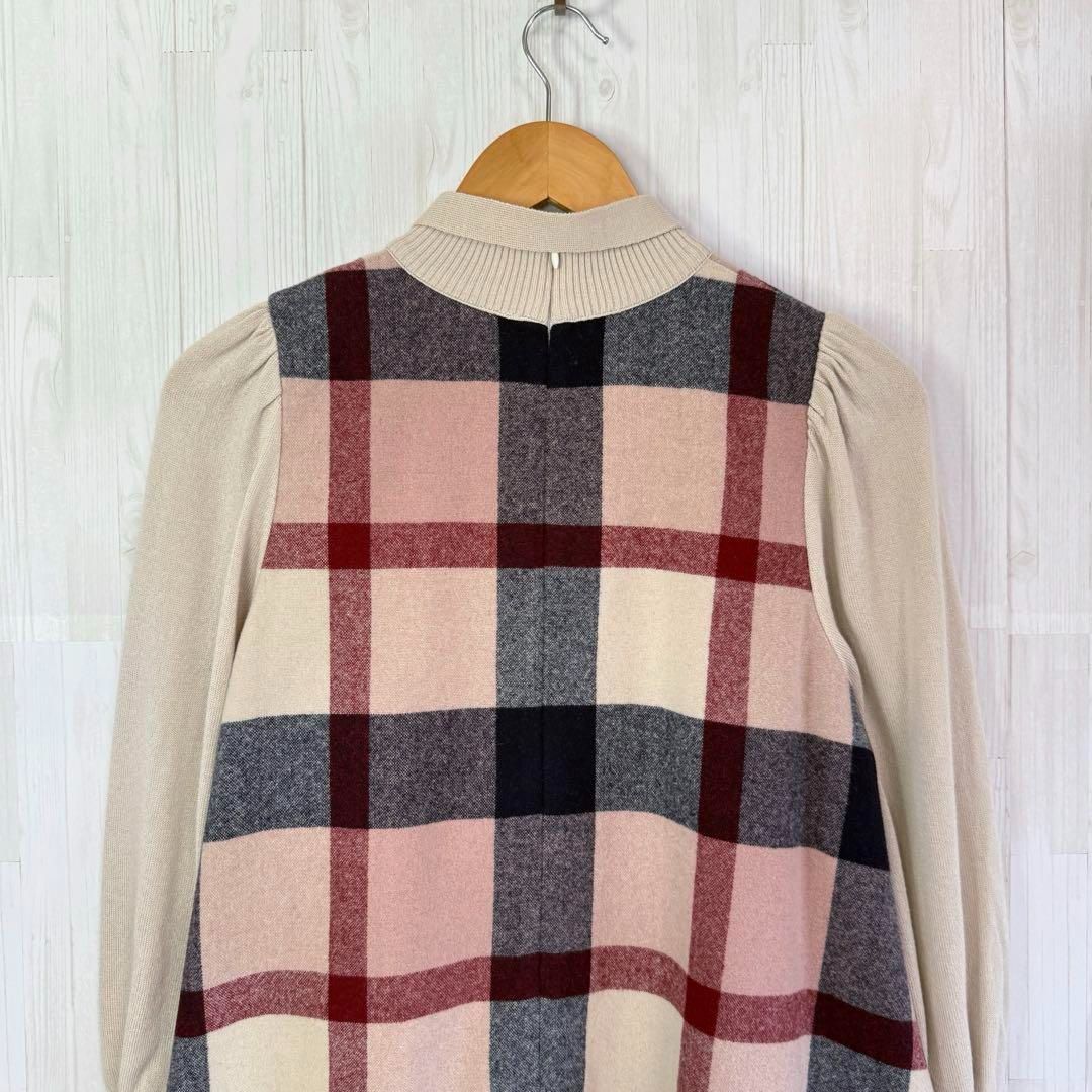 ウールブレンド クレストブリッジチェック