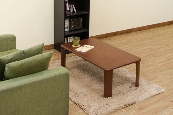 【新品・送料無料】【完成品】継脚付　ウッディテーブル　120×60　BR/NA 継脚付 ウッディテーブル 120×60 BR/NA | fuchiwakiya-select