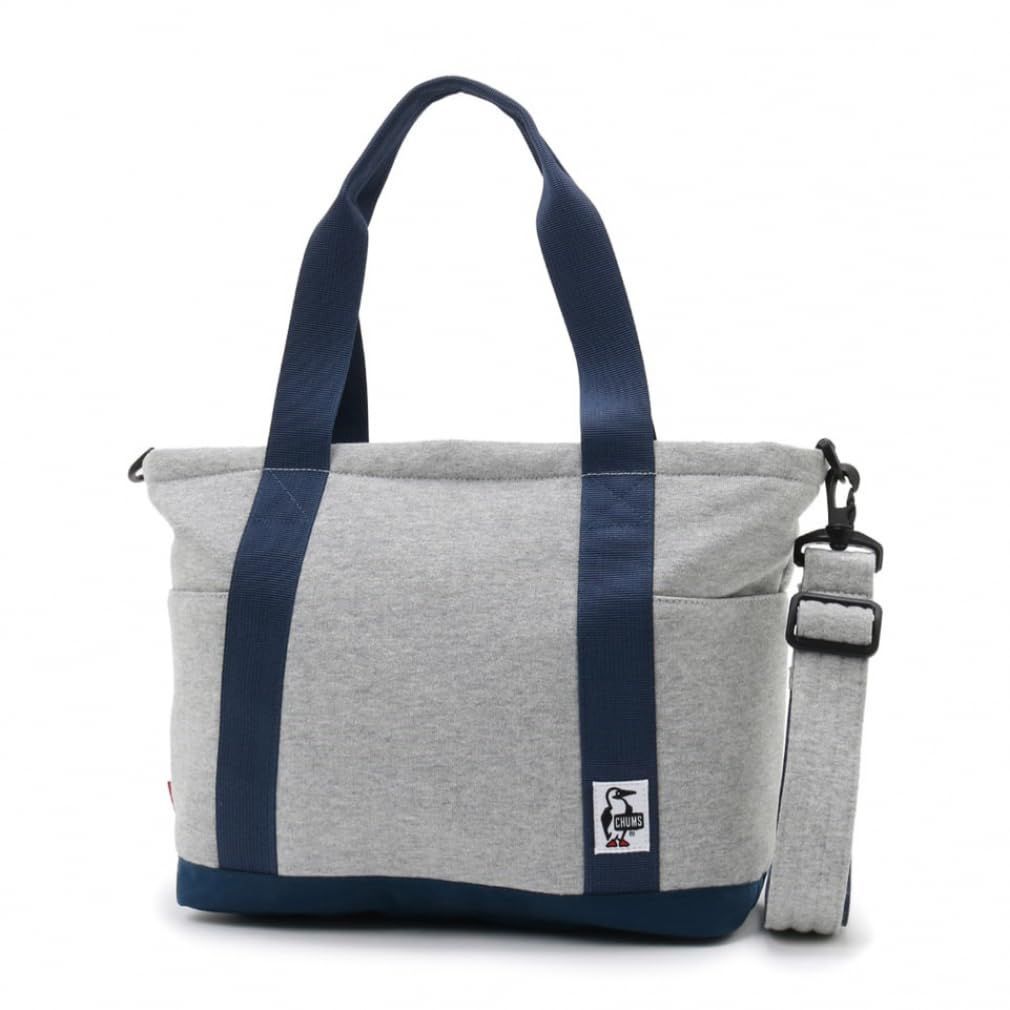 H-Gray|Basic Navy チャムス Open Top Tote Bag Sweat Nylon メンズ CH60-3606 H-Gray|Basic Navy