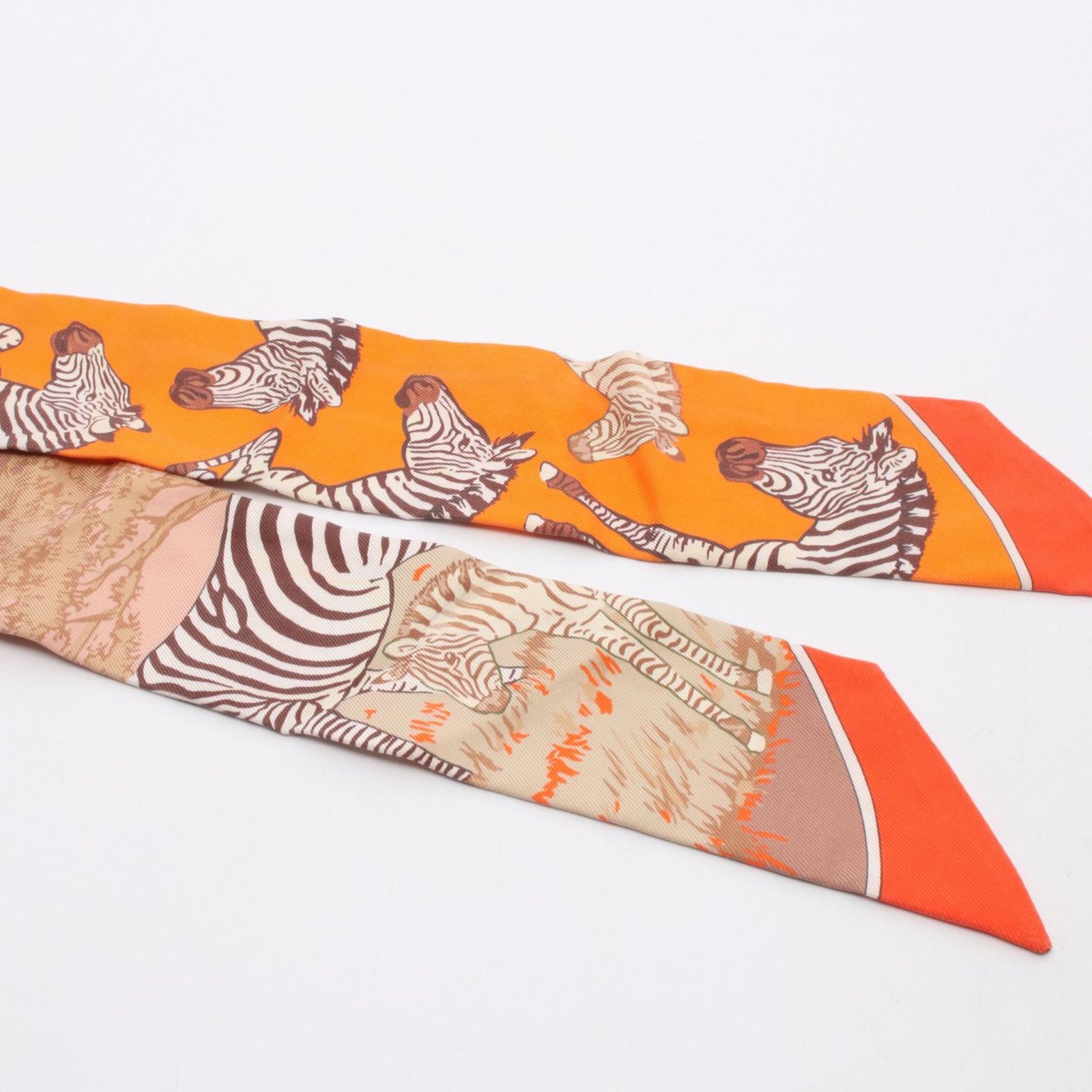 エルメス HERMES スカーフ ツイリー Les Zebres シルク ツイリー  