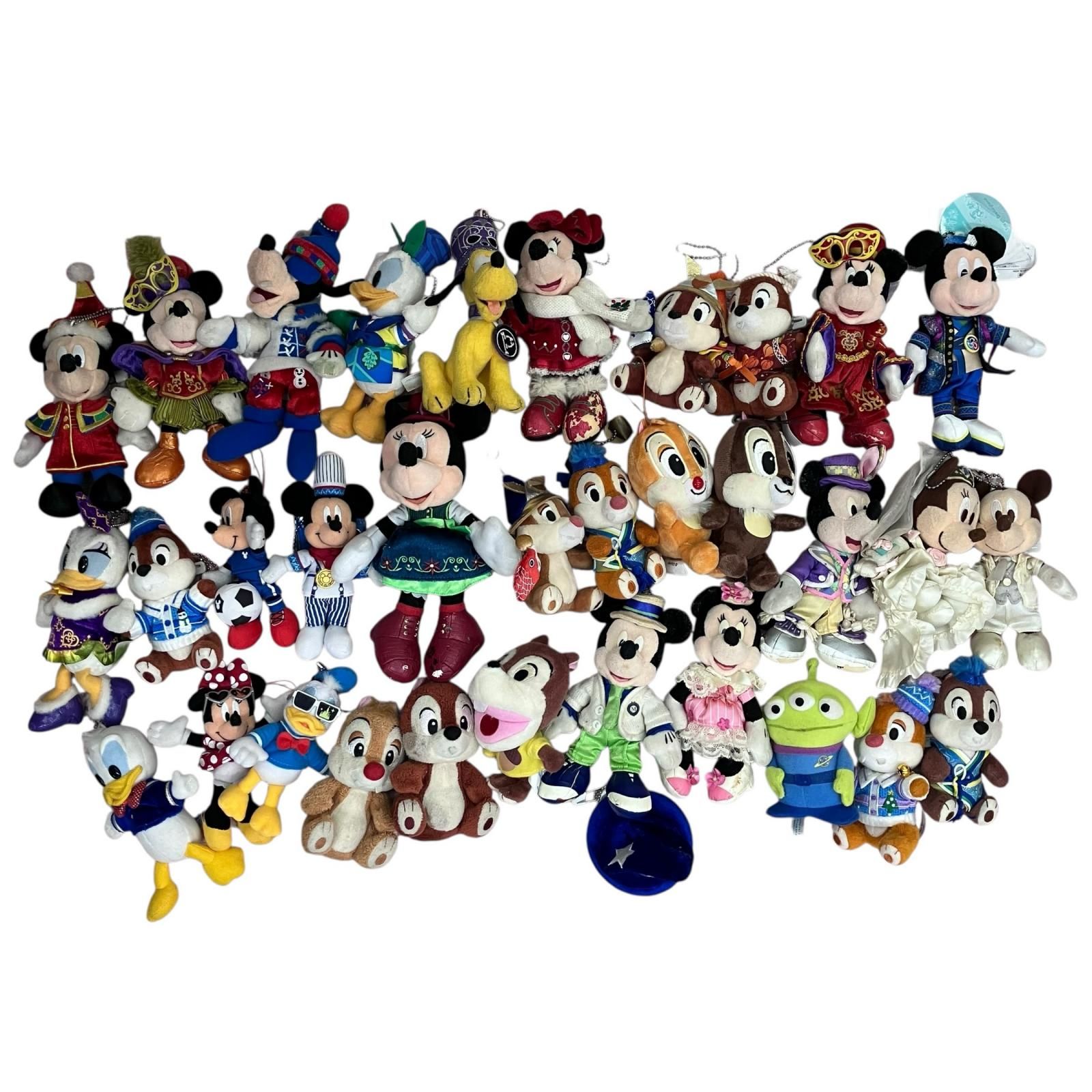 186001 現状品 Disney ディズニー ぬいぐるみ キーホルダー 34点まとめ 