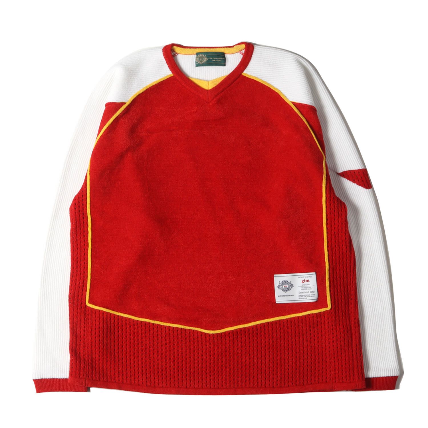 美品 gim ジム サイズ:M 23AW フットボール ニット ジャージー 美品 gim ジム サイズ:M 23AW フットボール ニット ジャージー