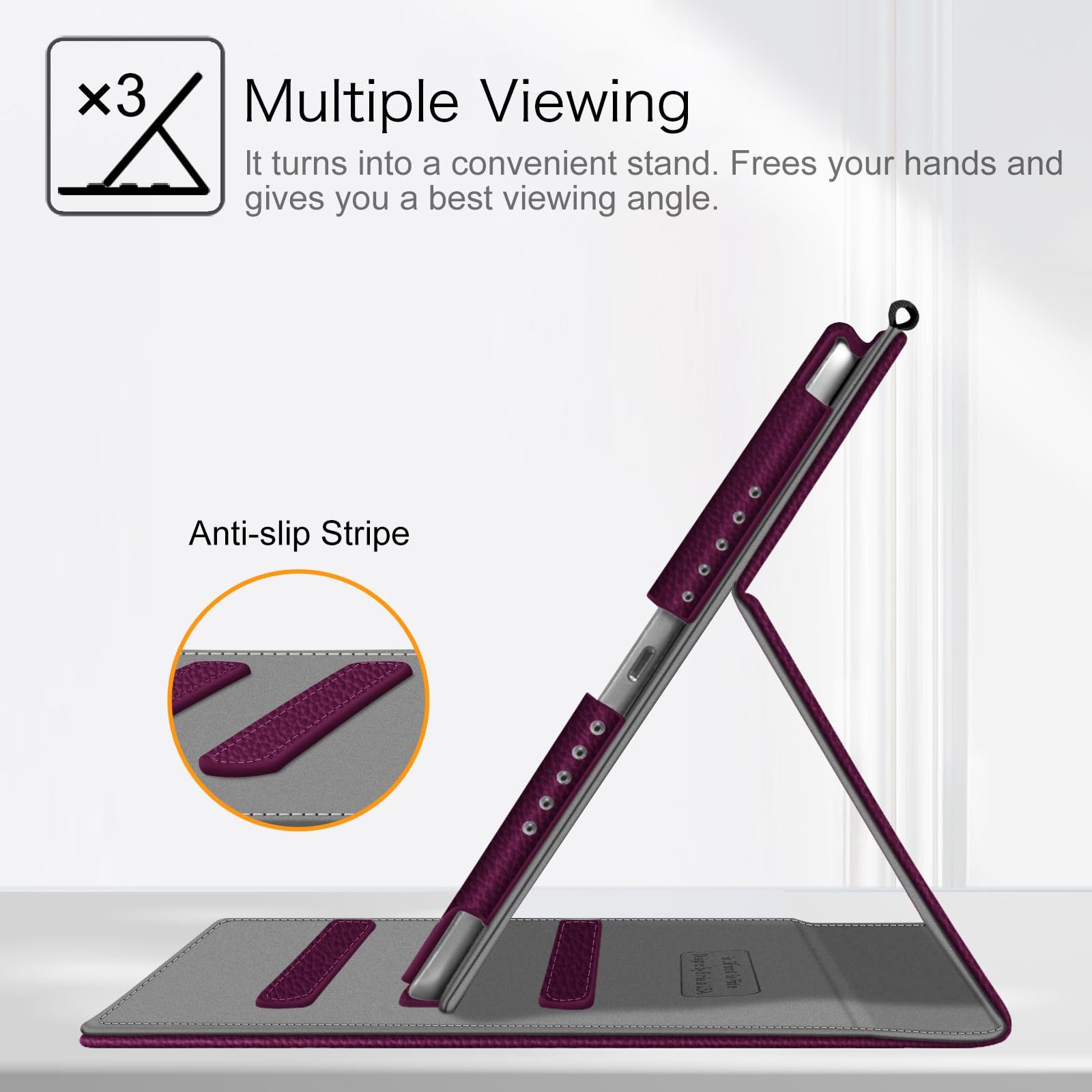 ハードな Protection Multi de Etui Angles Pouces- Housse 9.7 Folio 9.7 Air Case Air Cover iPad avec iPad iPad Poche et Fonction 2 2018 2 【安値通販】