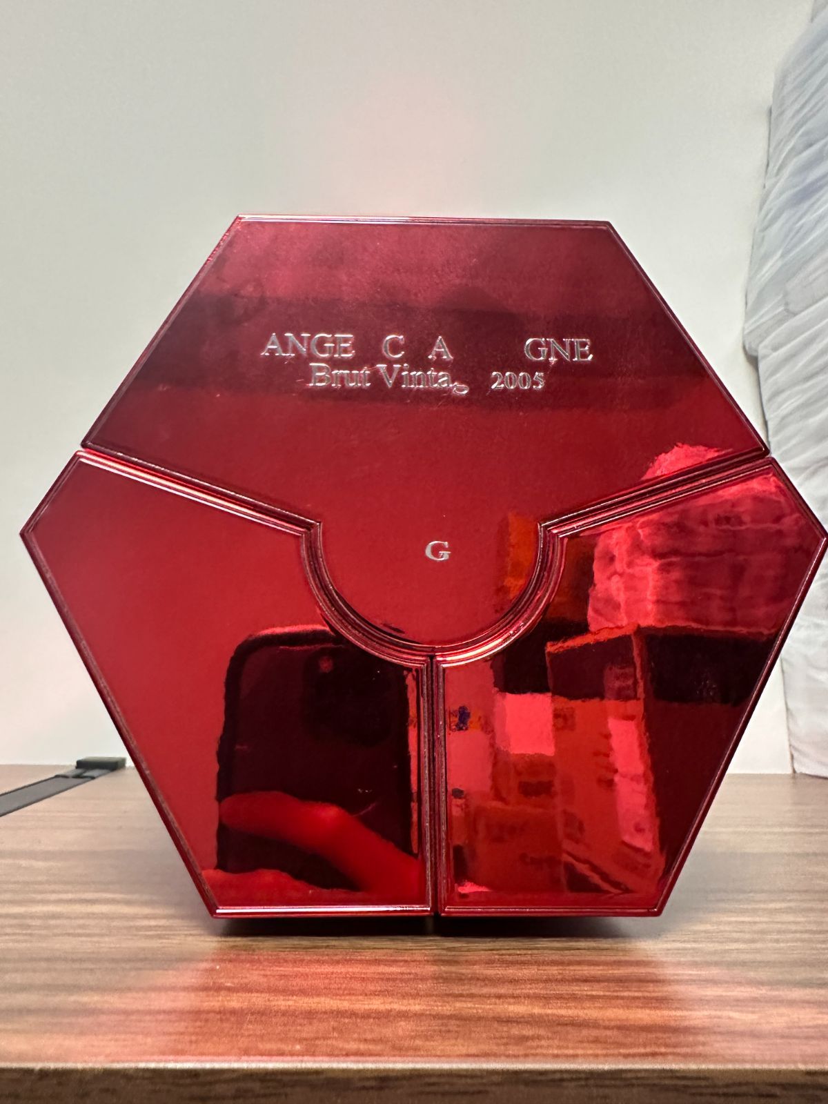エンジェル シャンパン ヴィンテージ 2005 レッド 空瓶空箱セット