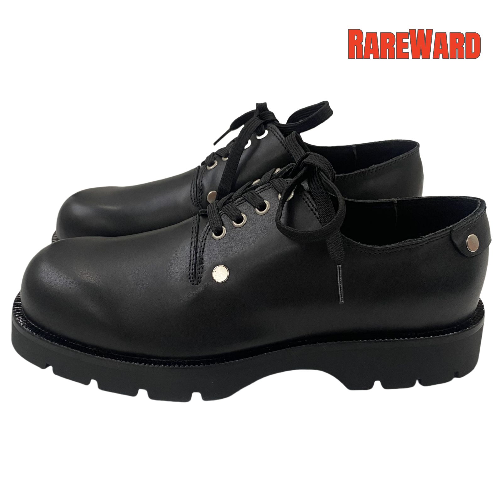 JIL SANDER HEAVY STUDDED LEATHER DERBY. (43) ジルサンダー ヘビー 