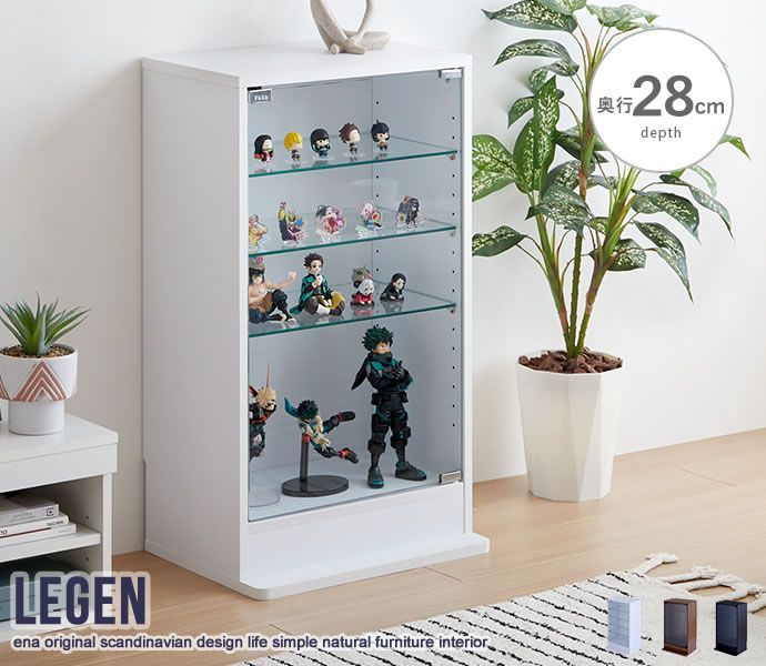 コレクションケース 幅46cm×奥行28cm Legen ショーケース ディスプレイケース 飾り檀 かざり棚