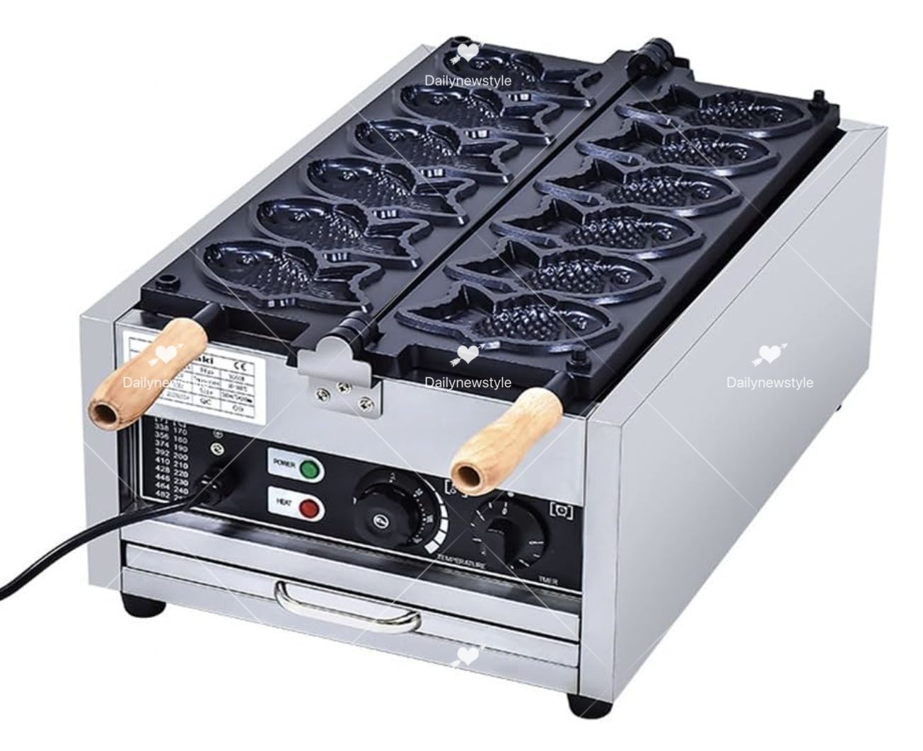 人気推薦◆鯛焼きメーカー業務用電気たい焼き機 業務用電気加熱たい焼き焙煎機 アイスクリームたい焼き焙煎機 均一加熱三種焙煎機 36.5*67