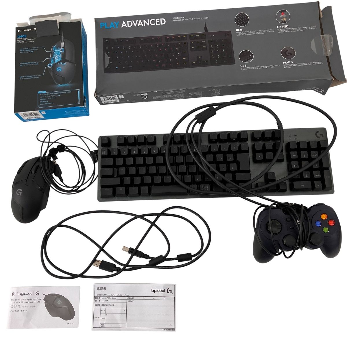 Logicool G402 G512 F310 キーボード マウス コントローラーセット PC ロジクール Z10458474