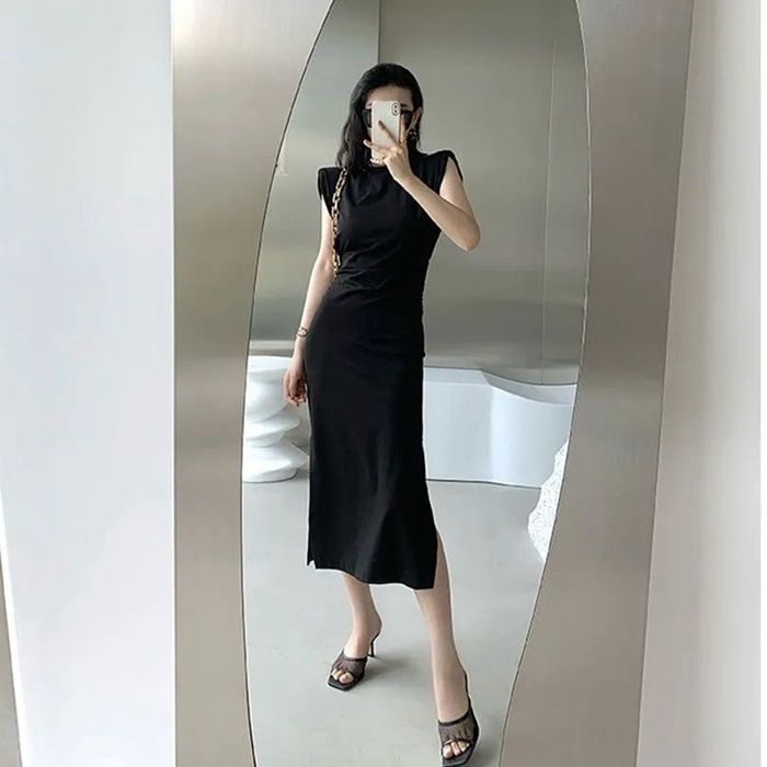 ワンピース レディース ロングワンピース ロング丈 ノースリーブ