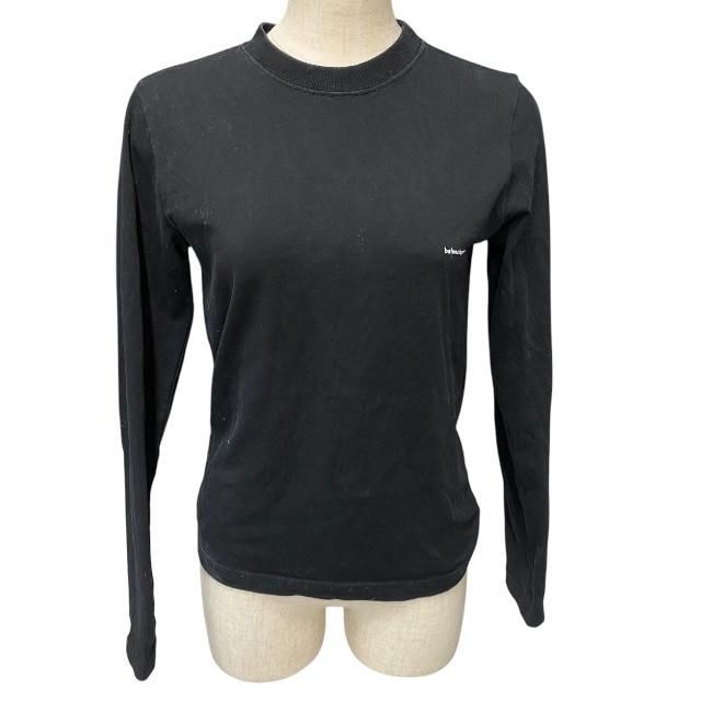 BALENCIAGA UNIFIT ブラック長袖カットソー BALENCIAGA バレンシアガ 22SS PARISプリントオーバーサイズ長袖