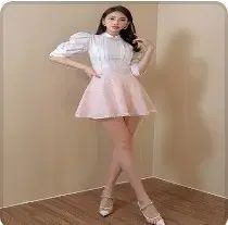 ハイディバ バトー ブラウス バトー ツイード スカート