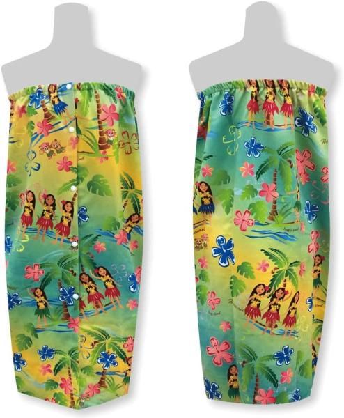 【新品・5営業日で発送】ASCA アスカ ハワイアン_マキマキタオル_フラガール (ASKPMA2HUL) 色 : グリーン 