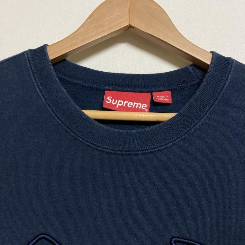 Supreme シュプリーム トレーナー 長袖 SUPREME Kanji Logo Crewneck 刺繍ロゴ 長袖 裏起毛 スウェット トレーナー