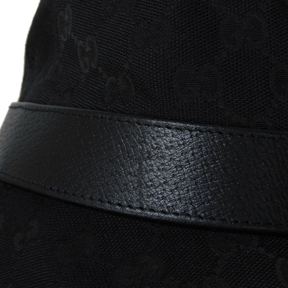 GUCCI グッチ オリジナル GGキャンバス バケット ハット ダブルG M