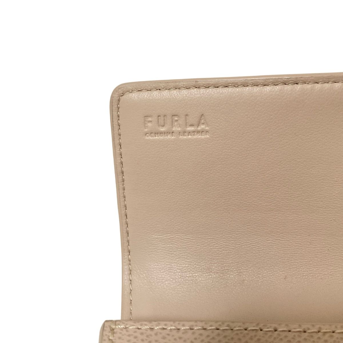 FURLA(フルラ) 長財布美品 1927 ベージュ レザー - メルカリ