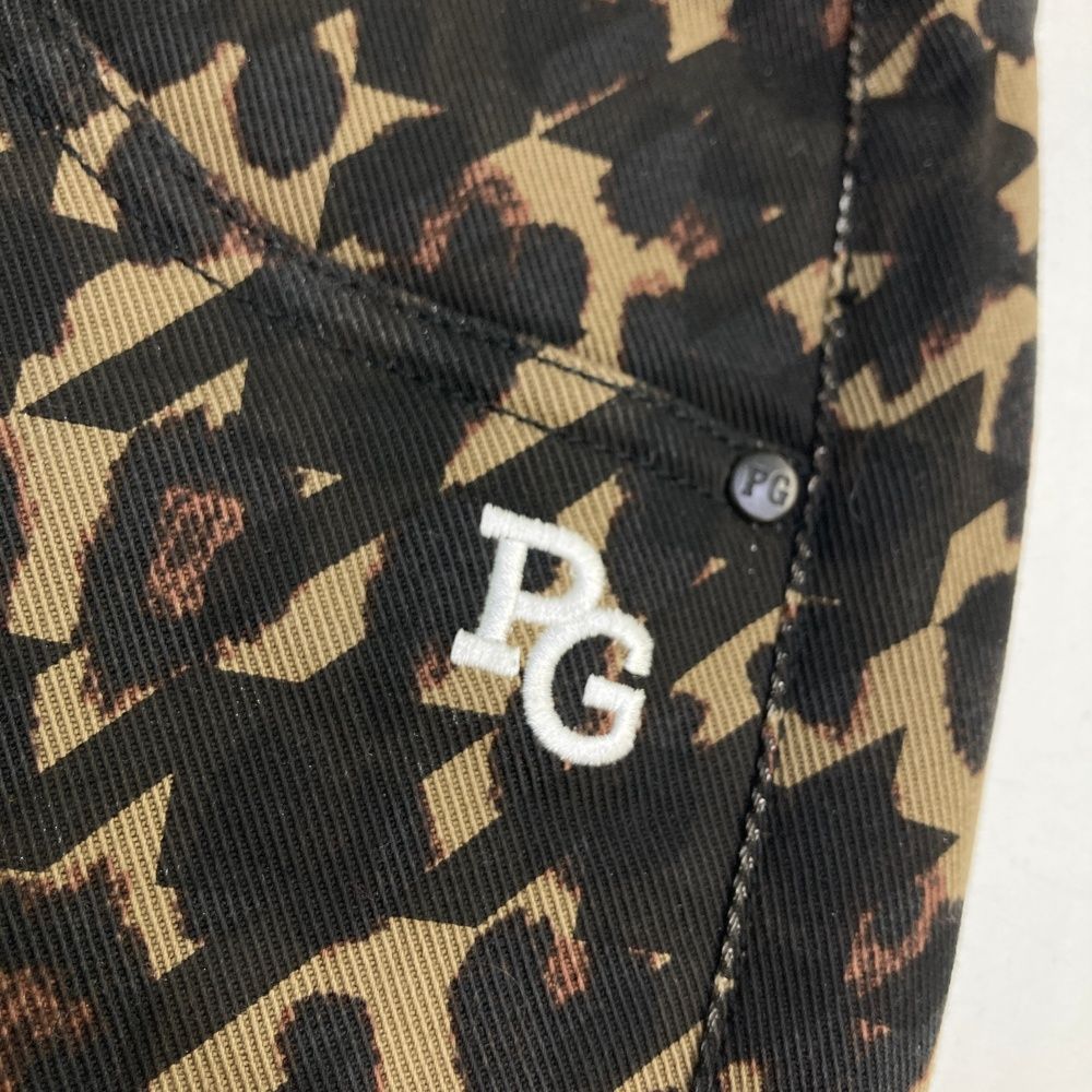 サイズ 0 PEARLY GATES パーリーゲイツ 055-2231016 ストレッチパンツ 千鳥 レオパード柄 ブラウン系 240101535096 ゴルフウェア レディース ストスト LLC-HASEGAWATOSO_COM