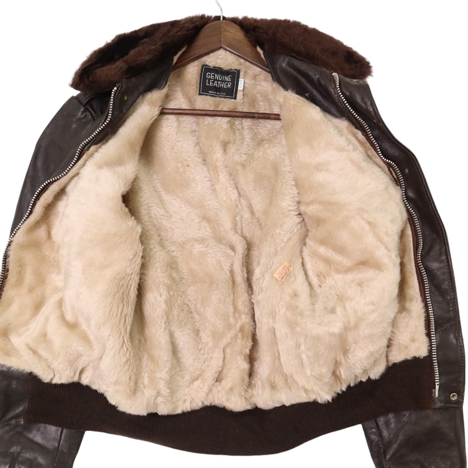 80年代 R.Sherman G-1 フライトジャケット レザージャケット