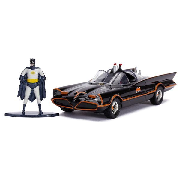 バットモービル　1966　ミニカー　テレビシリーズ　劇場版バットマン』　1/32 バットマンのフィギュア付きです ミニカー 1/32 JadaTOYS/1966年