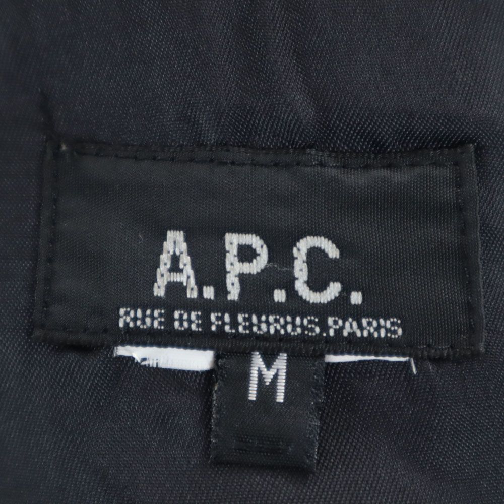 A.P.C. アーペーセー ダブルブレスト ピーコート M ブラック メンズ