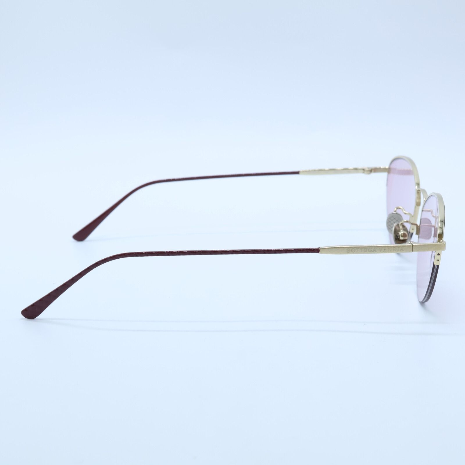 新品同様 BOTTEGA VENETA ボッテガヴェネタ BV0245S 003 ハーフリム  