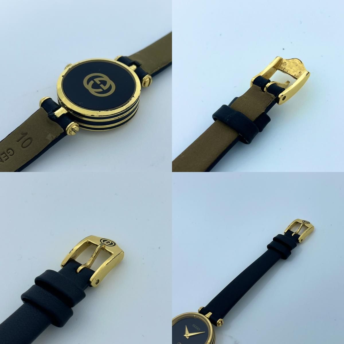 電池交換済／新品ベルト】GUCCI グッチ 腕時計 レディース