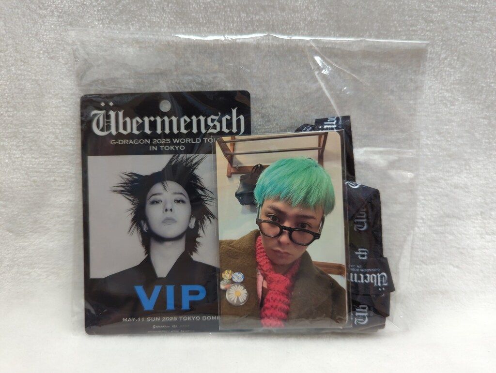 VIP特典 G-DRAGON 2025 WORLD TOUR Ubermensch IN JAPAN G-DRAGON 2025