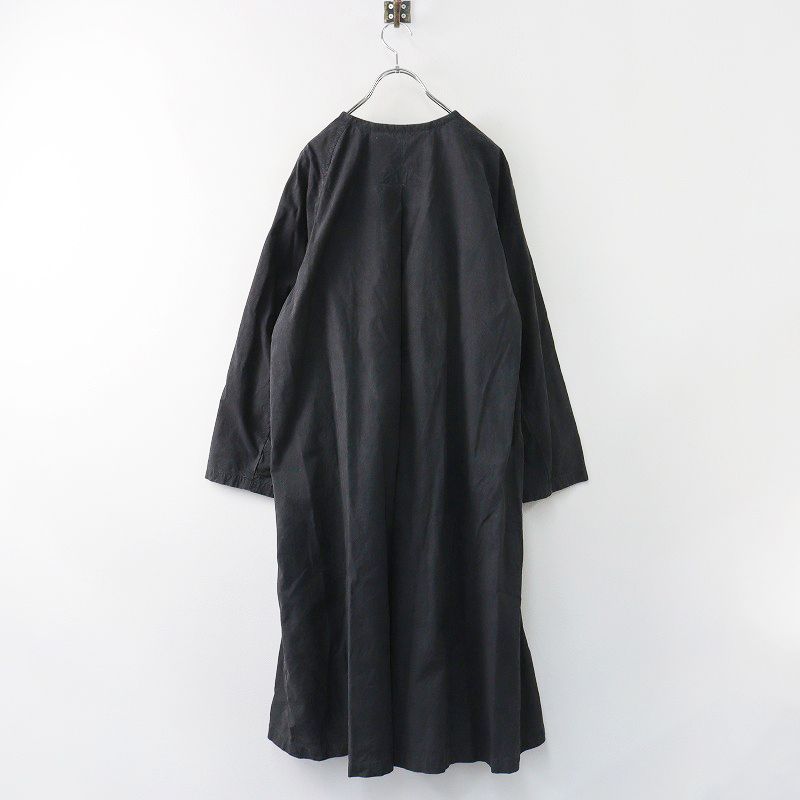 ネストローブ nest Robe スーピマノーカラートレンチコート F/ブラック  