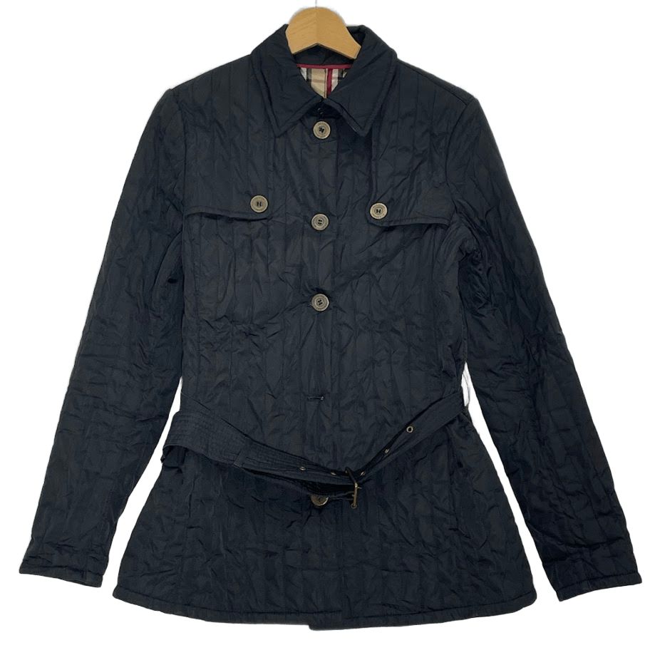 BURBERRY LONDON|バーバリーロンドン キルティングジャケット ノバチェック アウター 長袖 メンズ ブラック