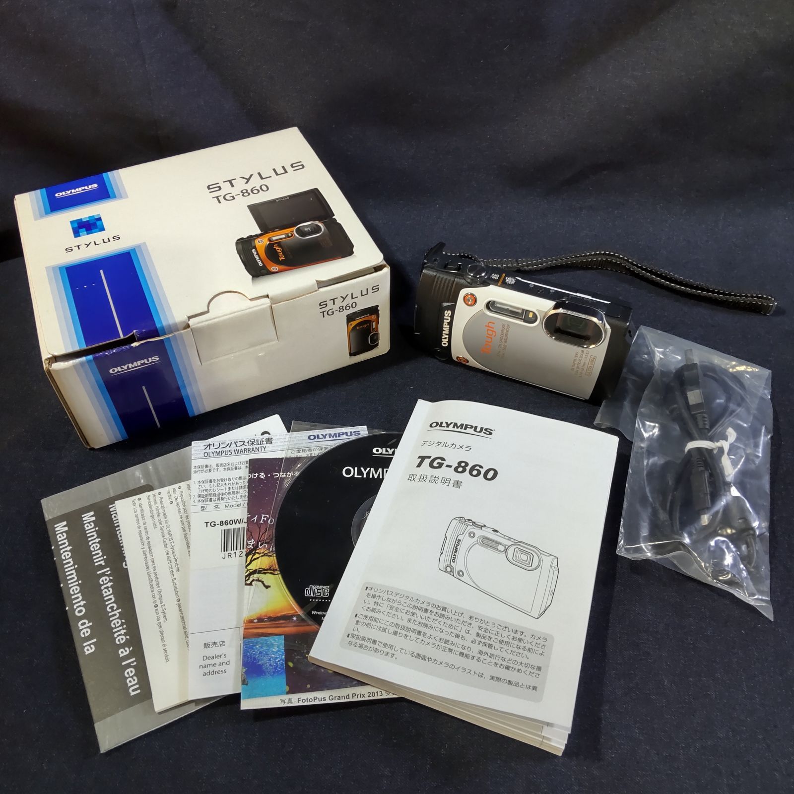 OLYMPUS オリンパス デジタルカメラ Tough TG-860 防水カメラ ホワイト 