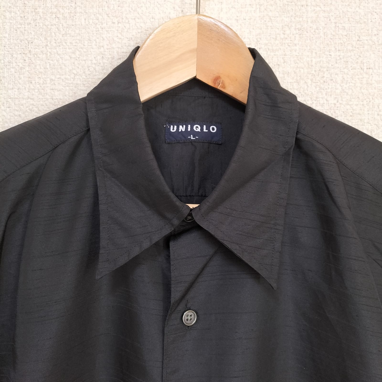 90's 紺タグ　OLD UNIQLO オールドユニクロ　シャツ　短丈シャツ old UNIQLO 紺タグ チェックシャツ シティーボーイ UNIQLO(ユニクロ