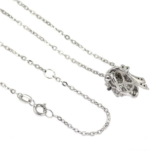 せきかず 黒ヒョウ柄ダイヤモンドネックレス K18WG 楽天市場】ブラックダイヤモンド ネックレス（金の純度K18