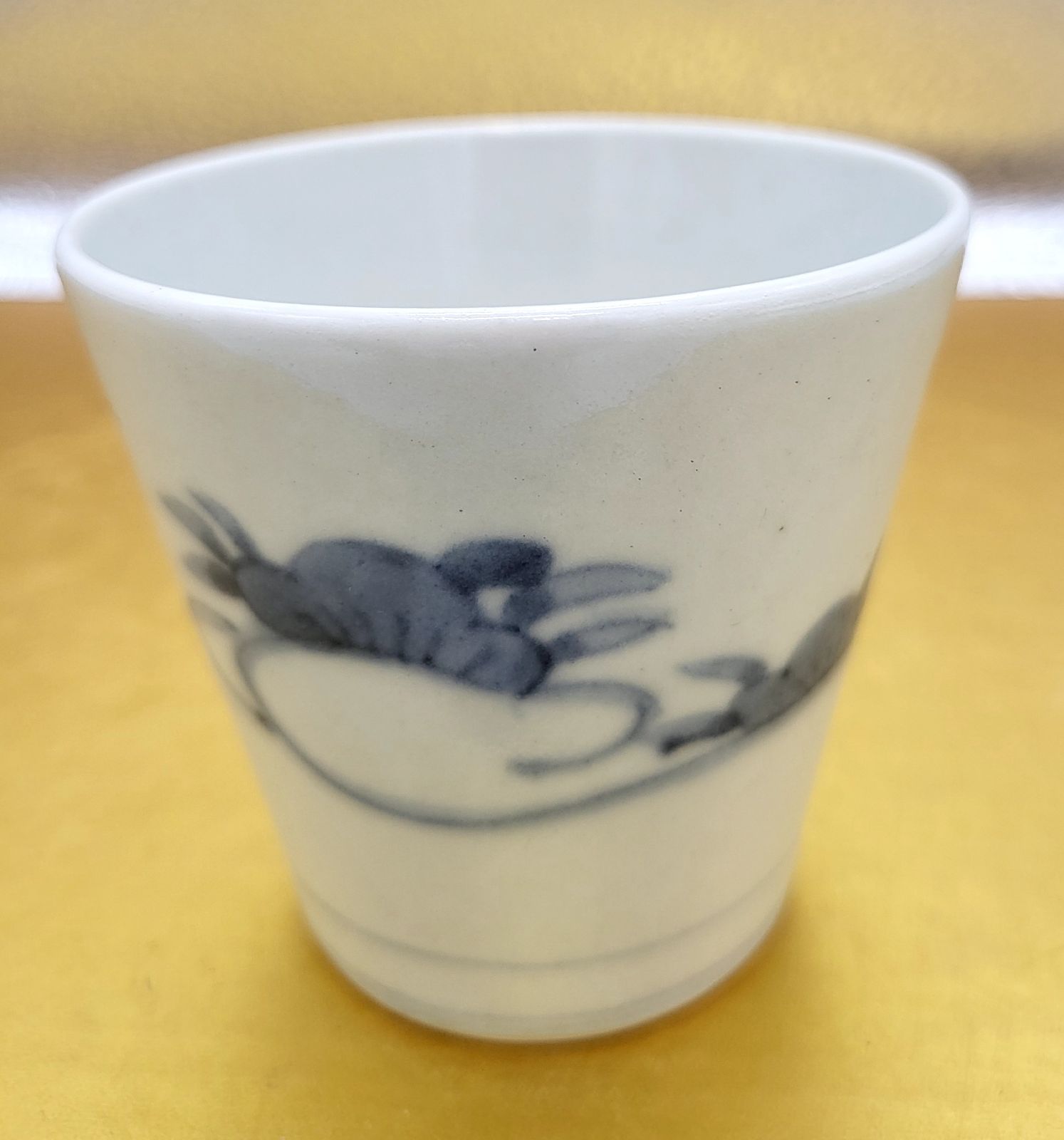 有田焼 李壮窯 古染付波流水兎 蕎麦丼 五客 未使用