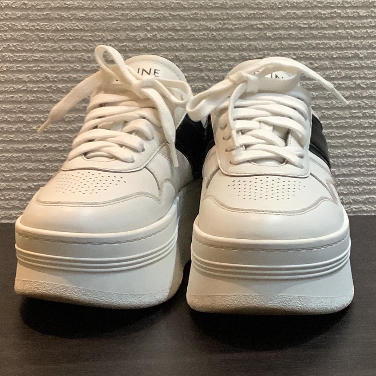 セリーヌ CELINE 厚底 ブロックスニーカー 白 23.5㎝ ホワイト（白）系