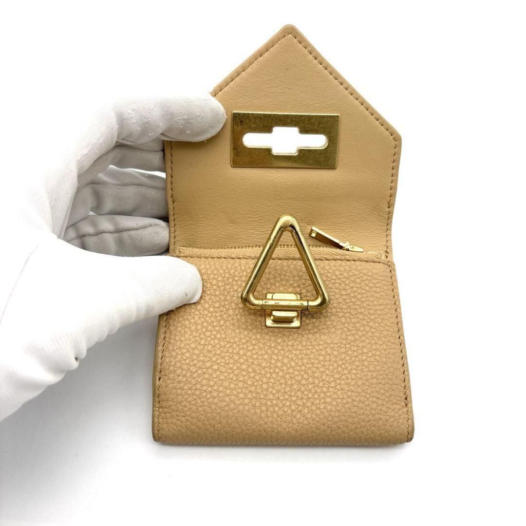 現行◇ボッテガヴェネタ 三つ折り財布 サンジュルマン トライアングル