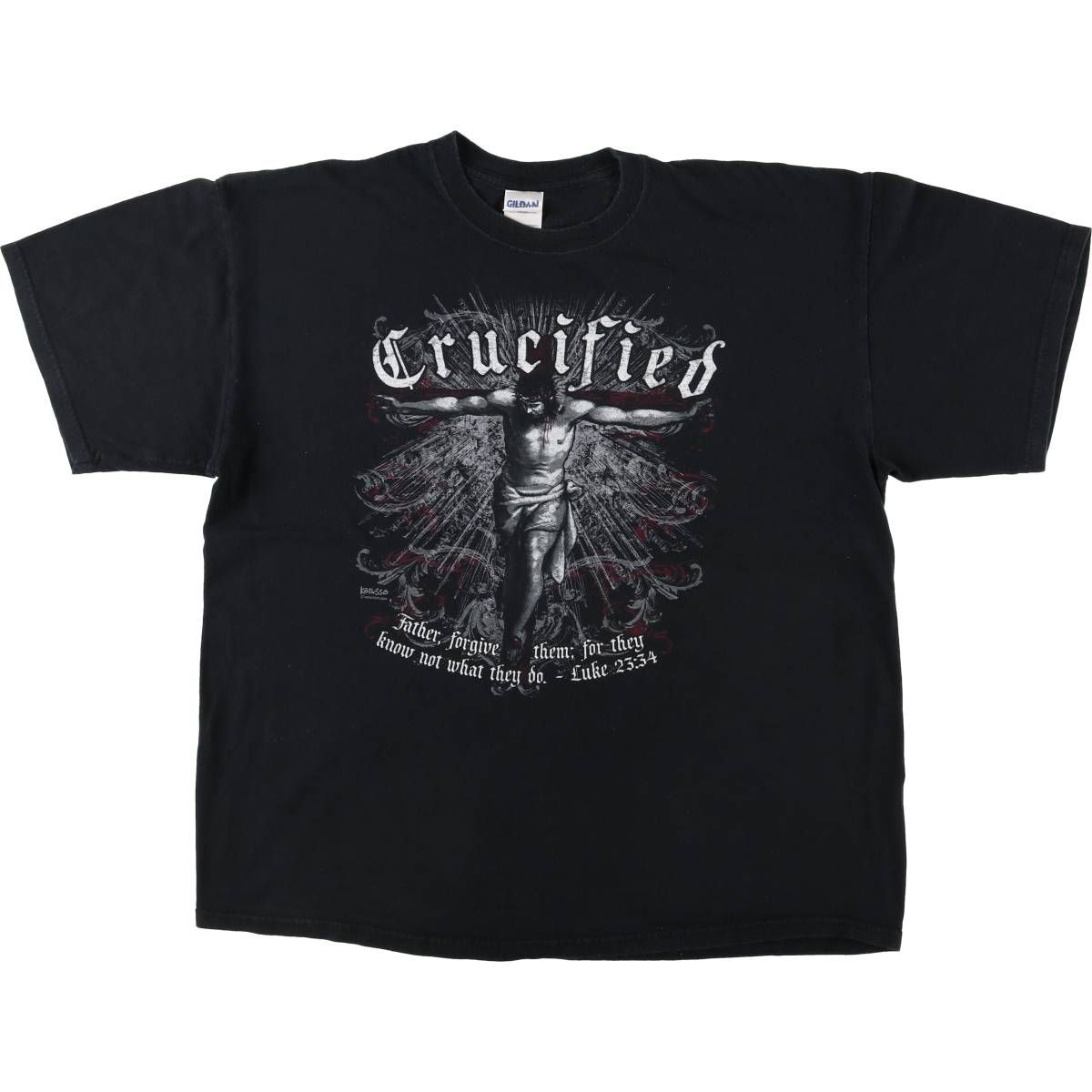 古着 ギルダン GILDAN HEAVY COTTON JESUS CHRIST イエスキリスト プリントTシャツ メンズXL相当|eaa549627