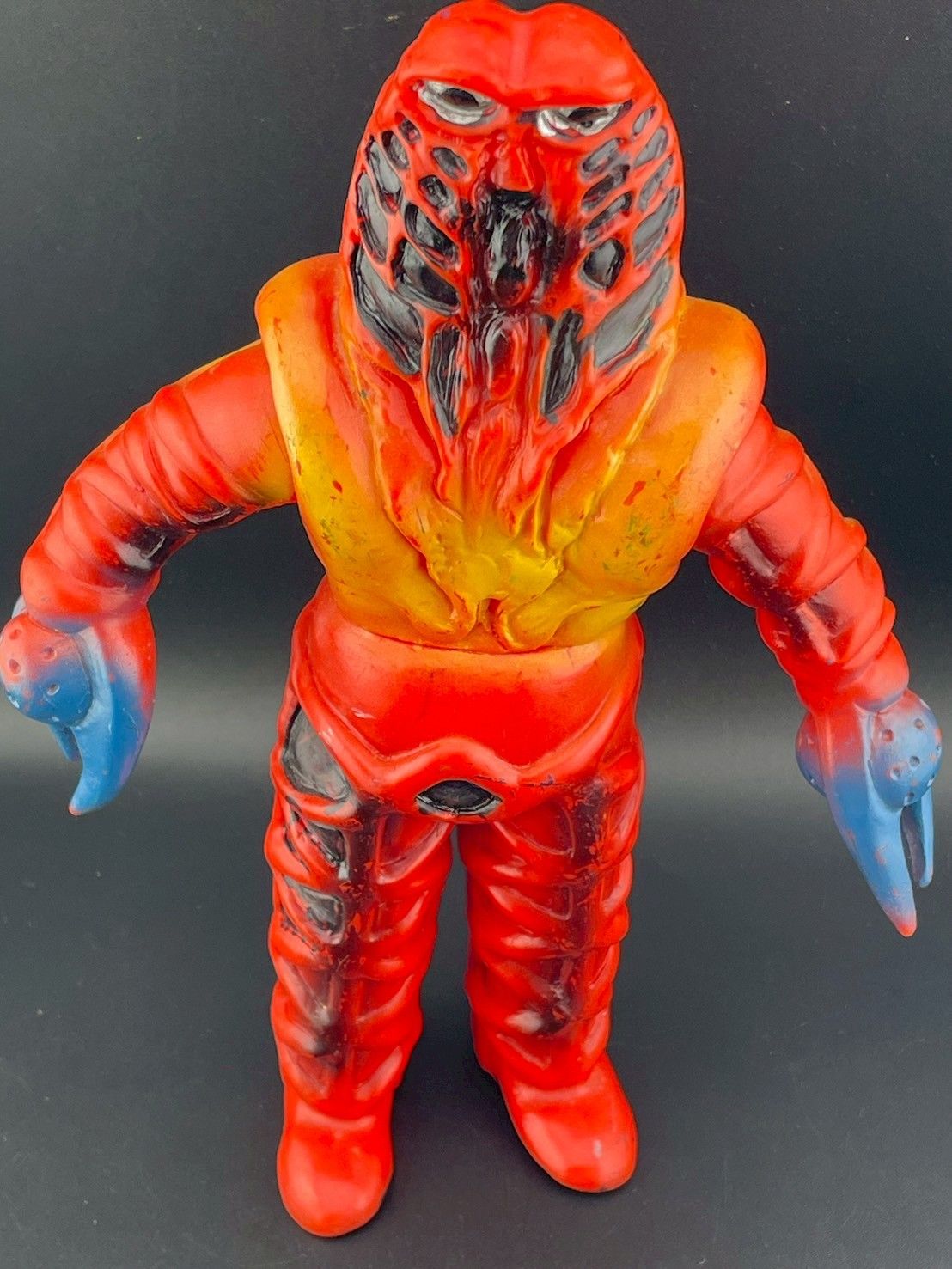 中古品】ゴドラ星人 当時物 ソフビ マルサン ブルマァク 帰っ