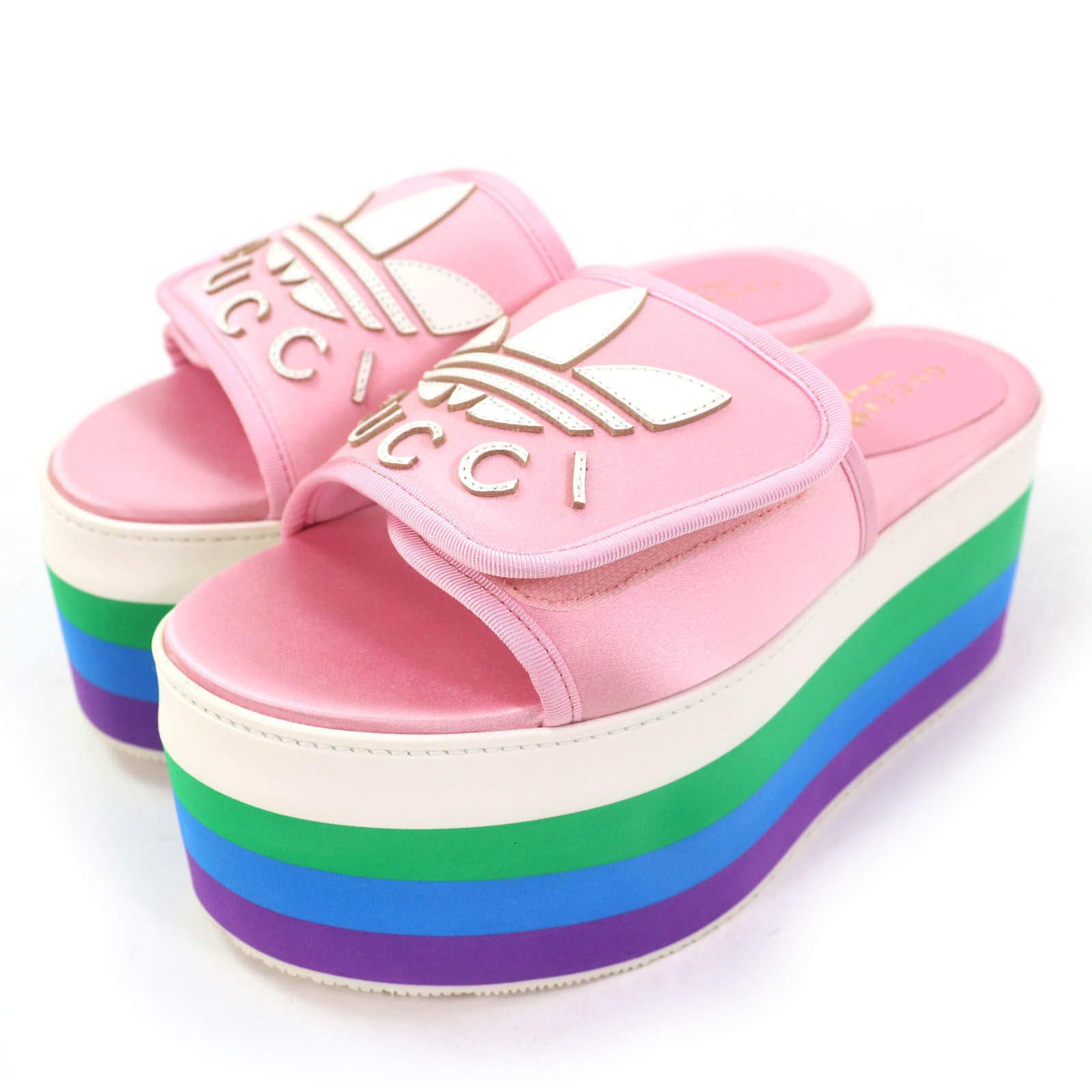 未使用品☆GUCCI×adidas グッチ×アディダス 702294 レザー使い